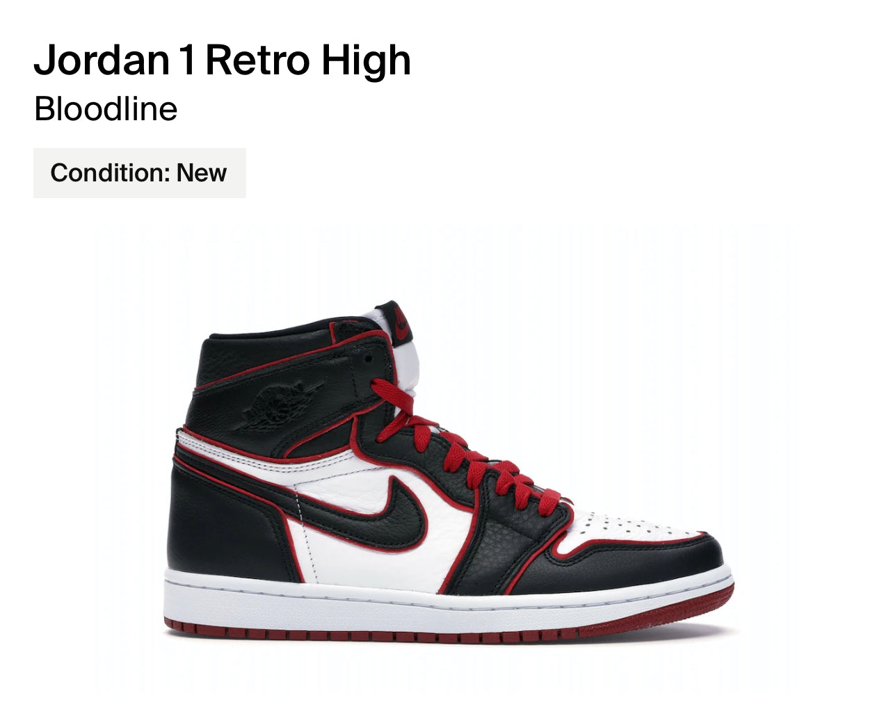 Jordan 1 retro high