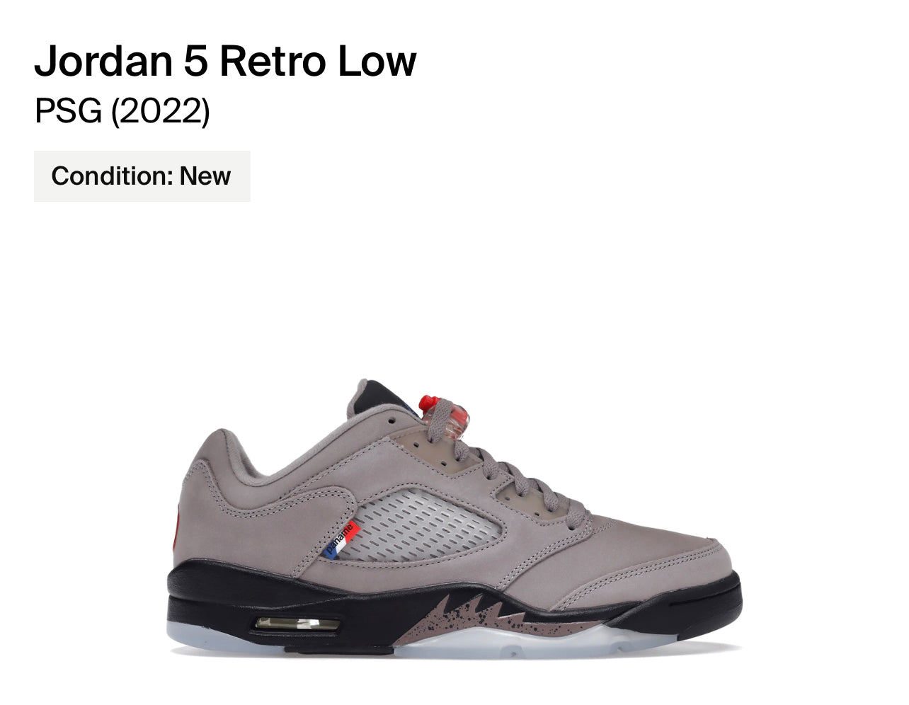 Jordan 5 retro low