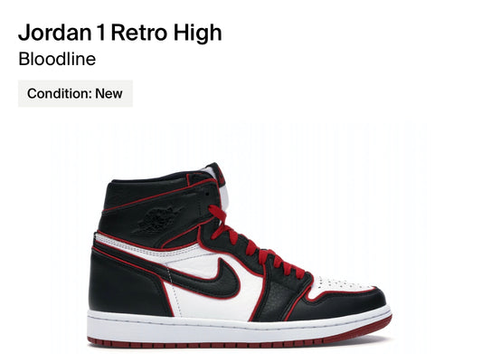 Jordan 1 retro high