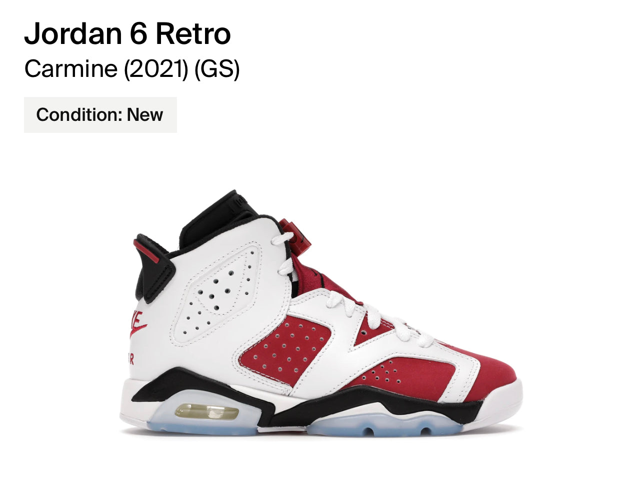 Jordan 6 retro