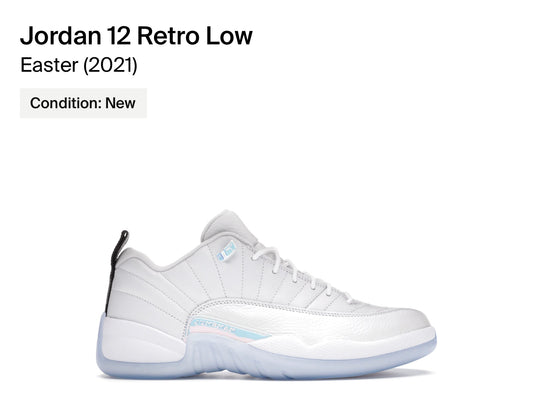 Jordan 12 retro Low