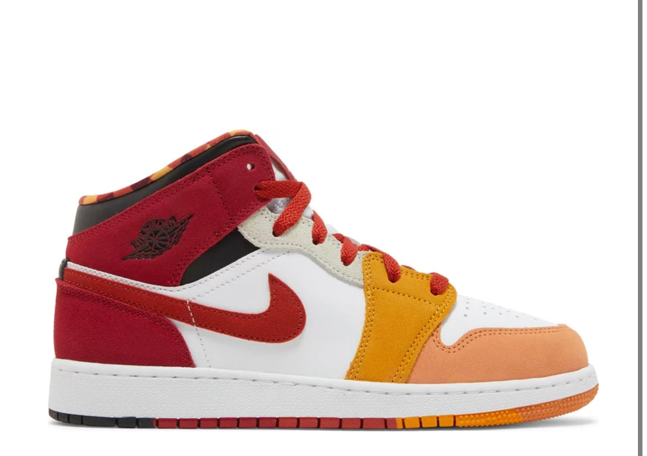 Air jordan 1 mid paprika cinnabar